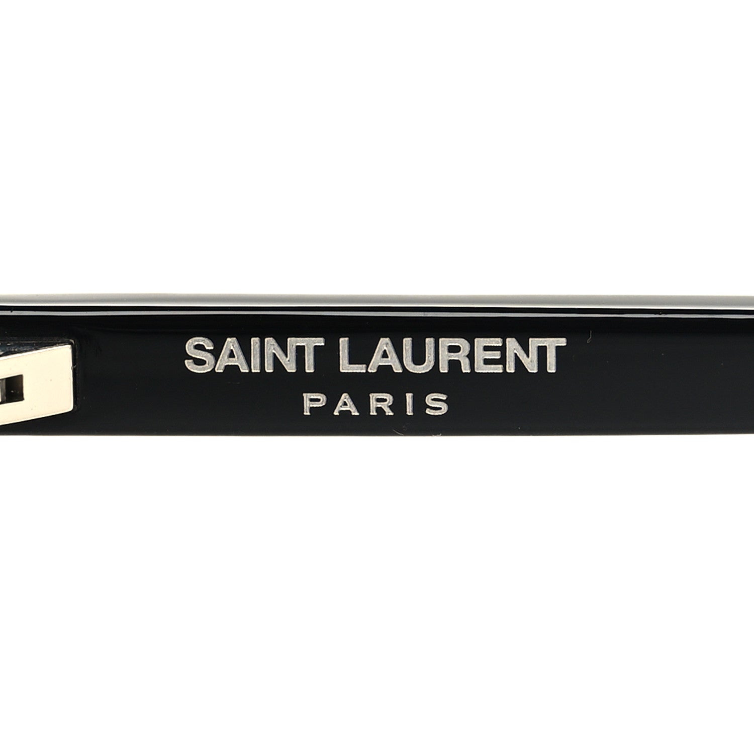 Saint Laurent Acetate Brow Bar Aviator Sunglasses SL176 Black 5 of 8