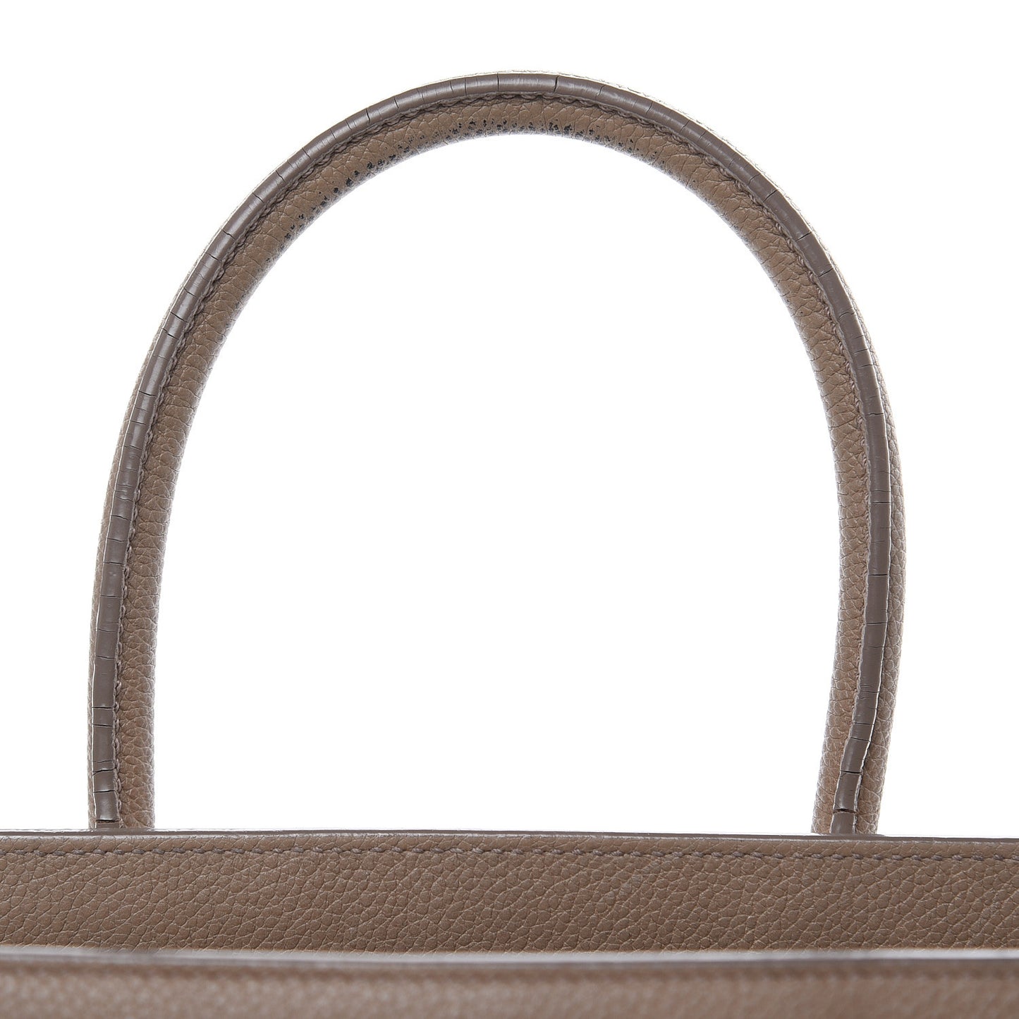 Grained Calfskin Baby Sac De Jour Dark Beige