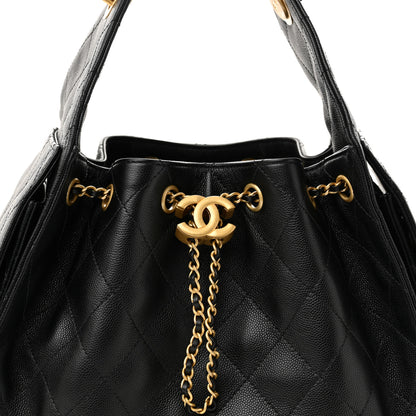 Chanel Caviar Quilted Small Chanel 25 Handbag Black 9 of 12