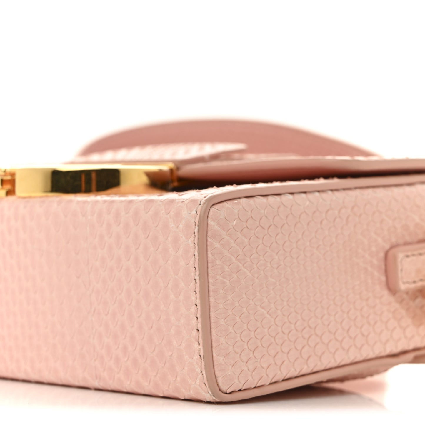 Snakeskin 30 Montaigne Box Bag Rose Clair