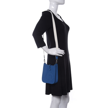 Hermes Taurillon Clemence Amazone Evelyne TPM Mykonos Blanc 2 of 11