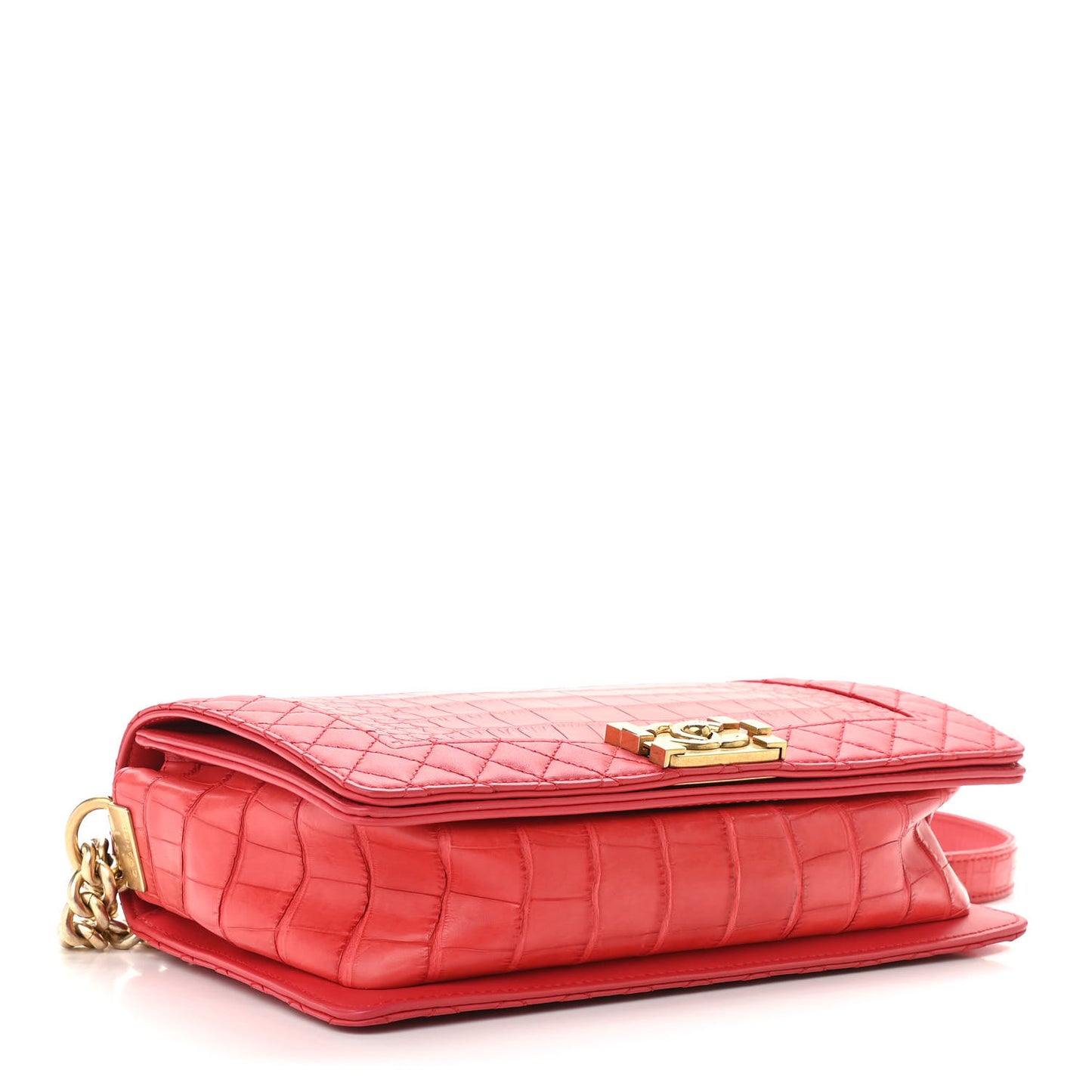 Alligator Medium Boy Flap Red