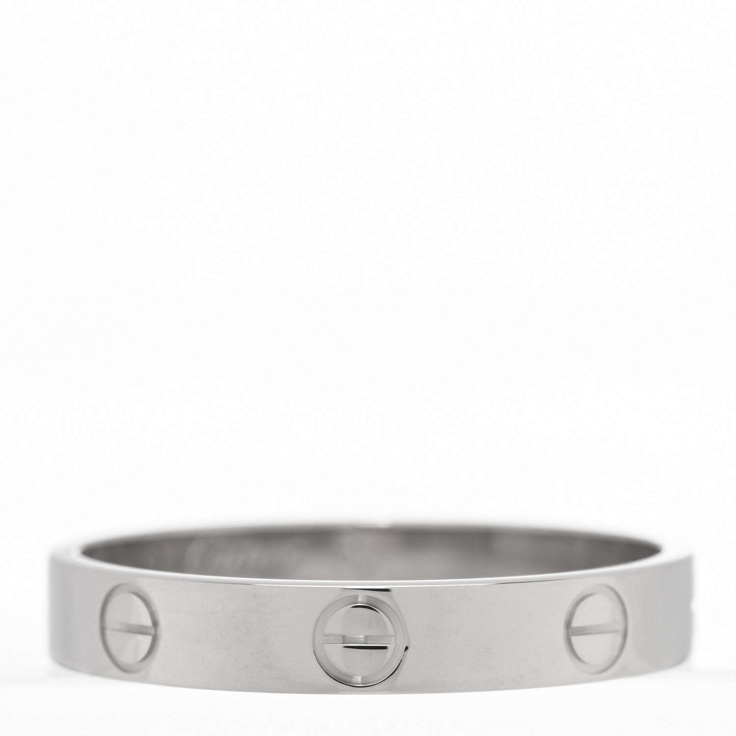 Cartier 18K White Gold 3.5mm LOVE Wedding Band Ring 60 9 1 of 4