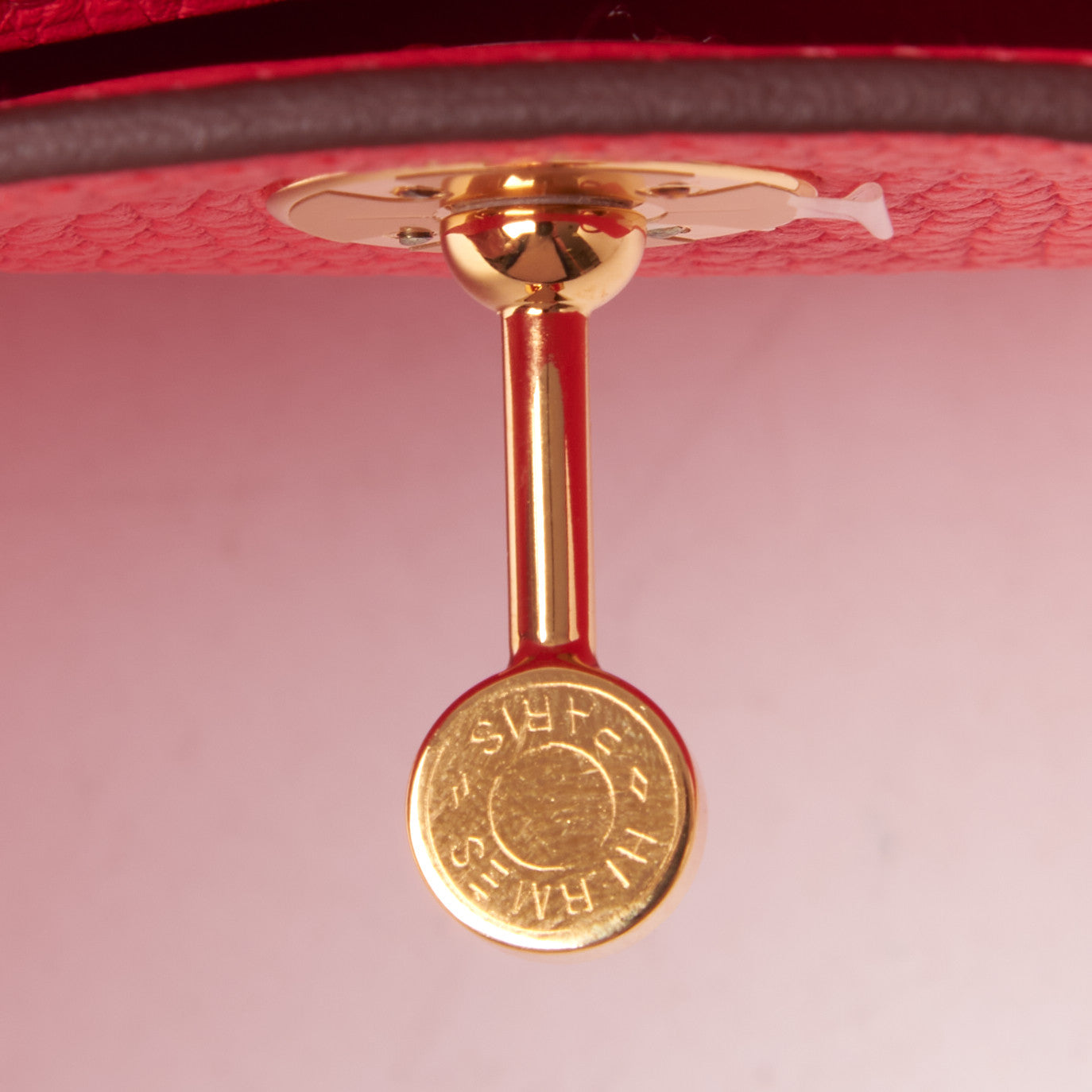 Hermes Taurillon Clemence Mini Lindy 20 Rose Texas 11 of 12