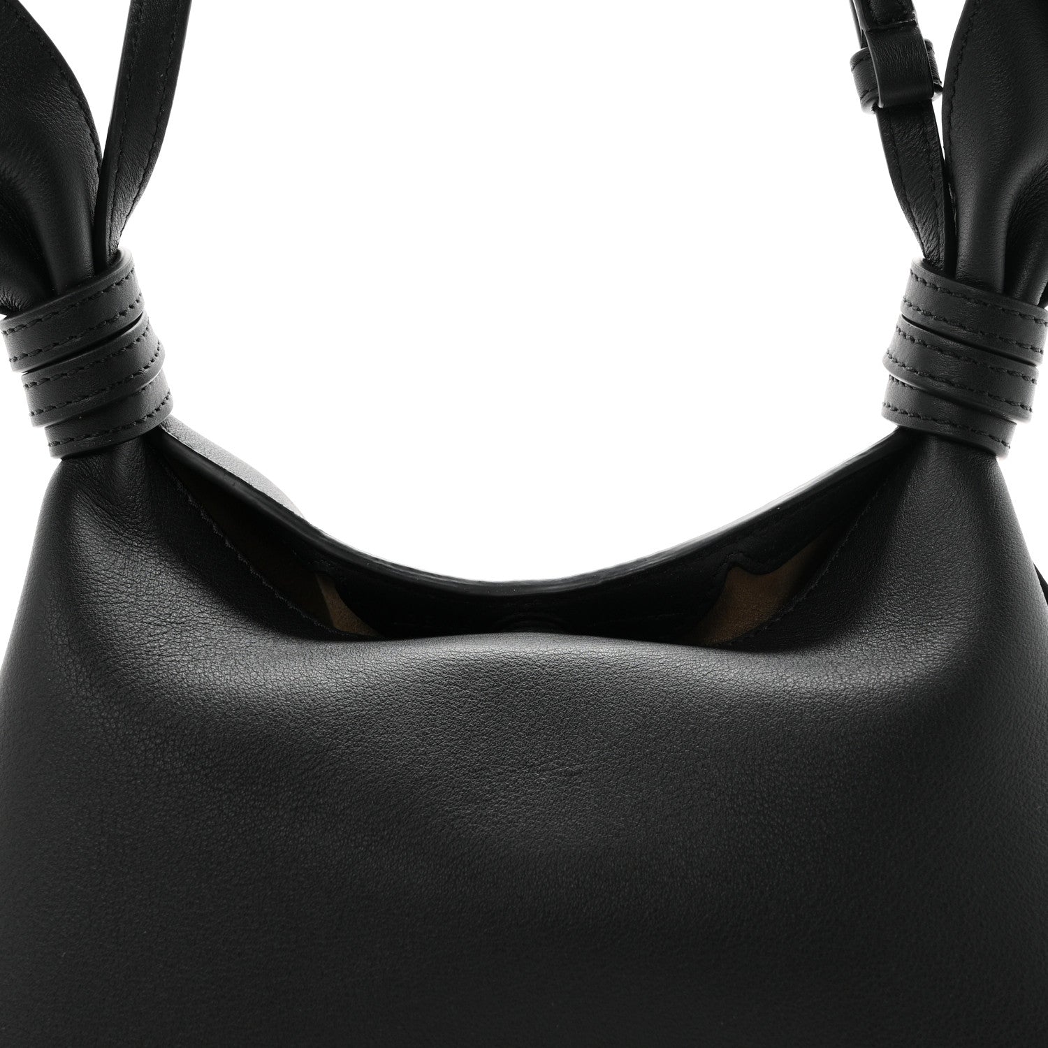 Loewe Smooth Calfskin Mini Scarf Shoulder Bag Black 8 of 10