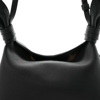 Loewe Smooth Calfskin Mini Scarf Shoulder Bag Black 8 of 10