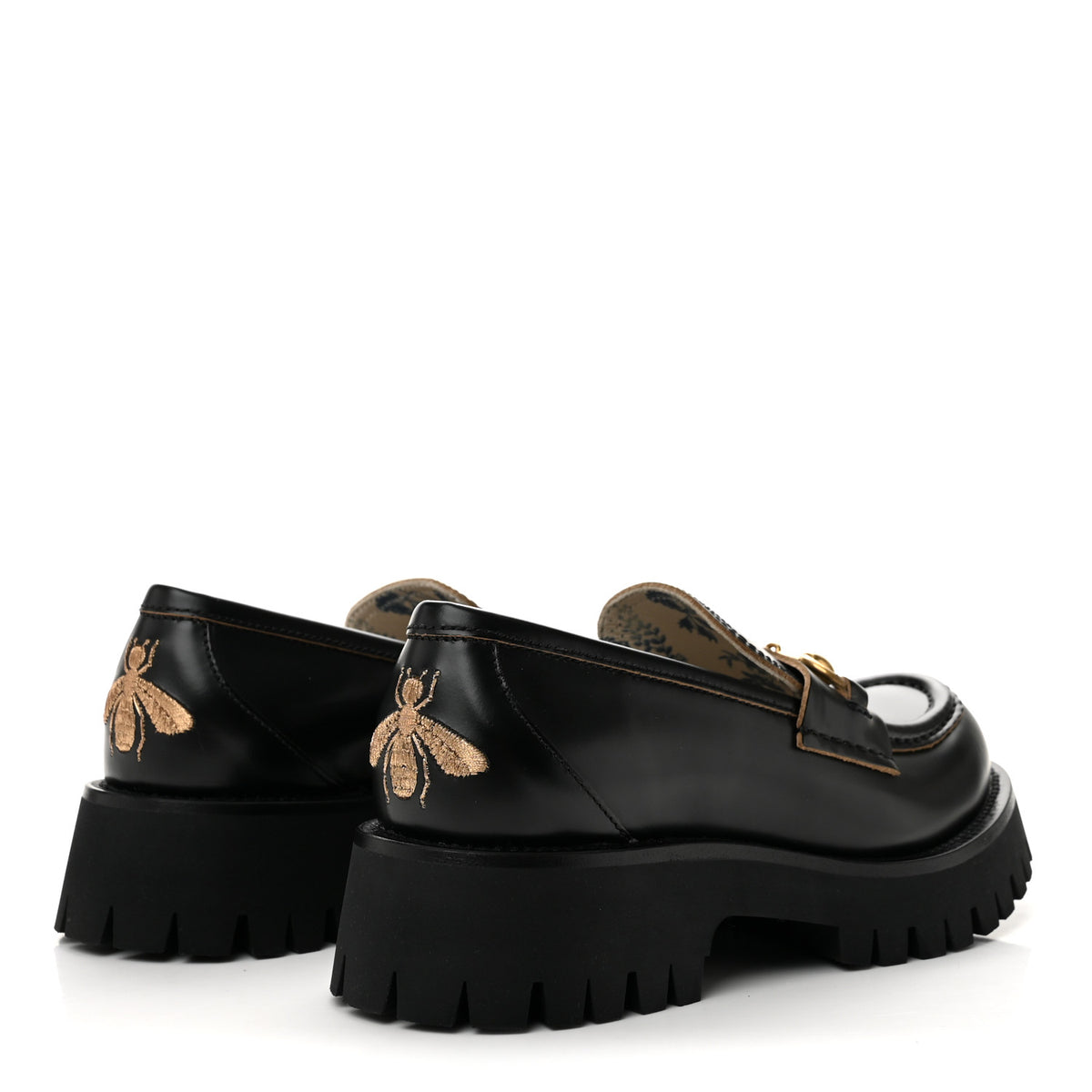 Cordovan Lux Womens Harald Horsebit 25mm Platform Loafers 37.5 Black
