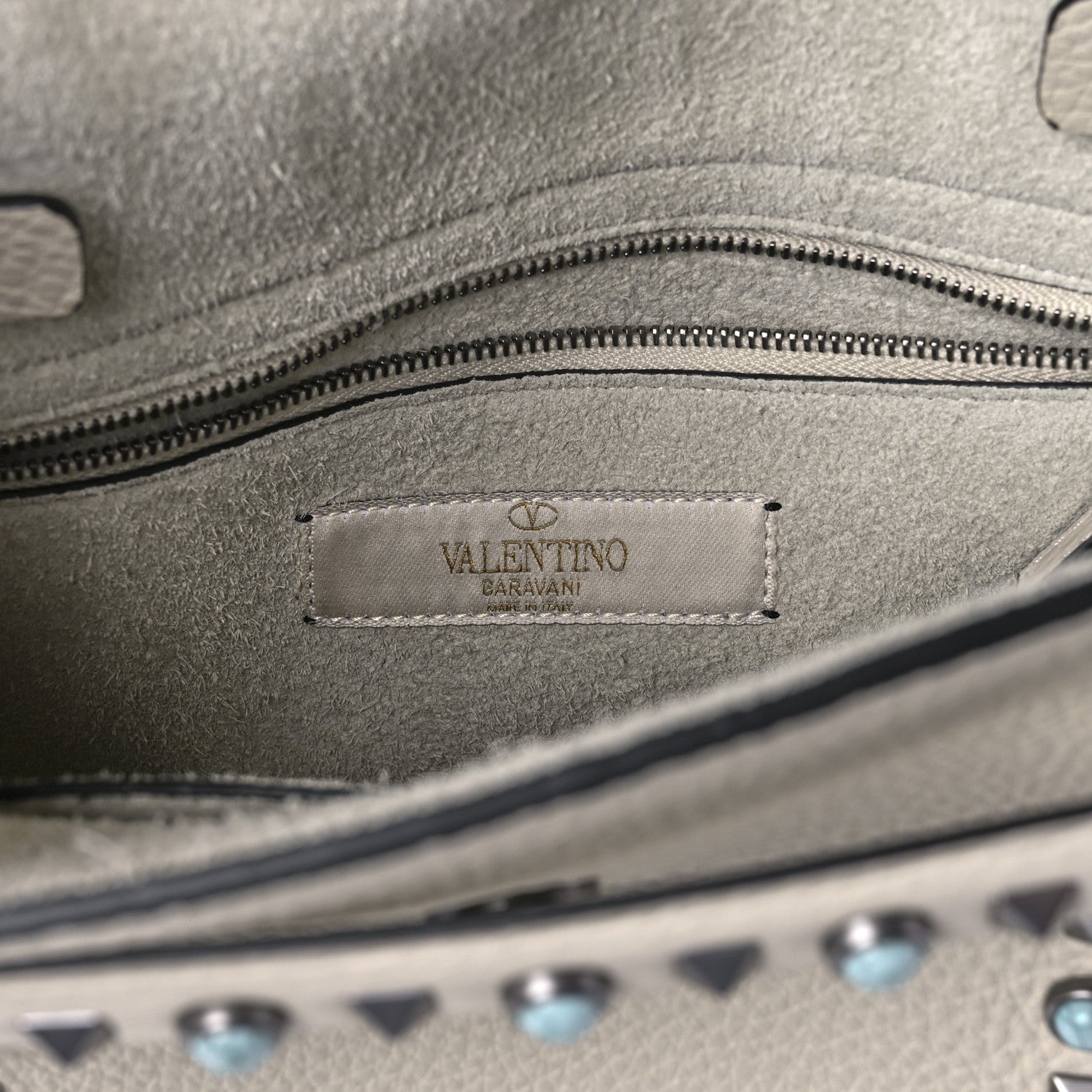 Valentino Garavani Grainy Calfskin My Rockstud Rolling Frame Bag Light Ivory 6 of 12