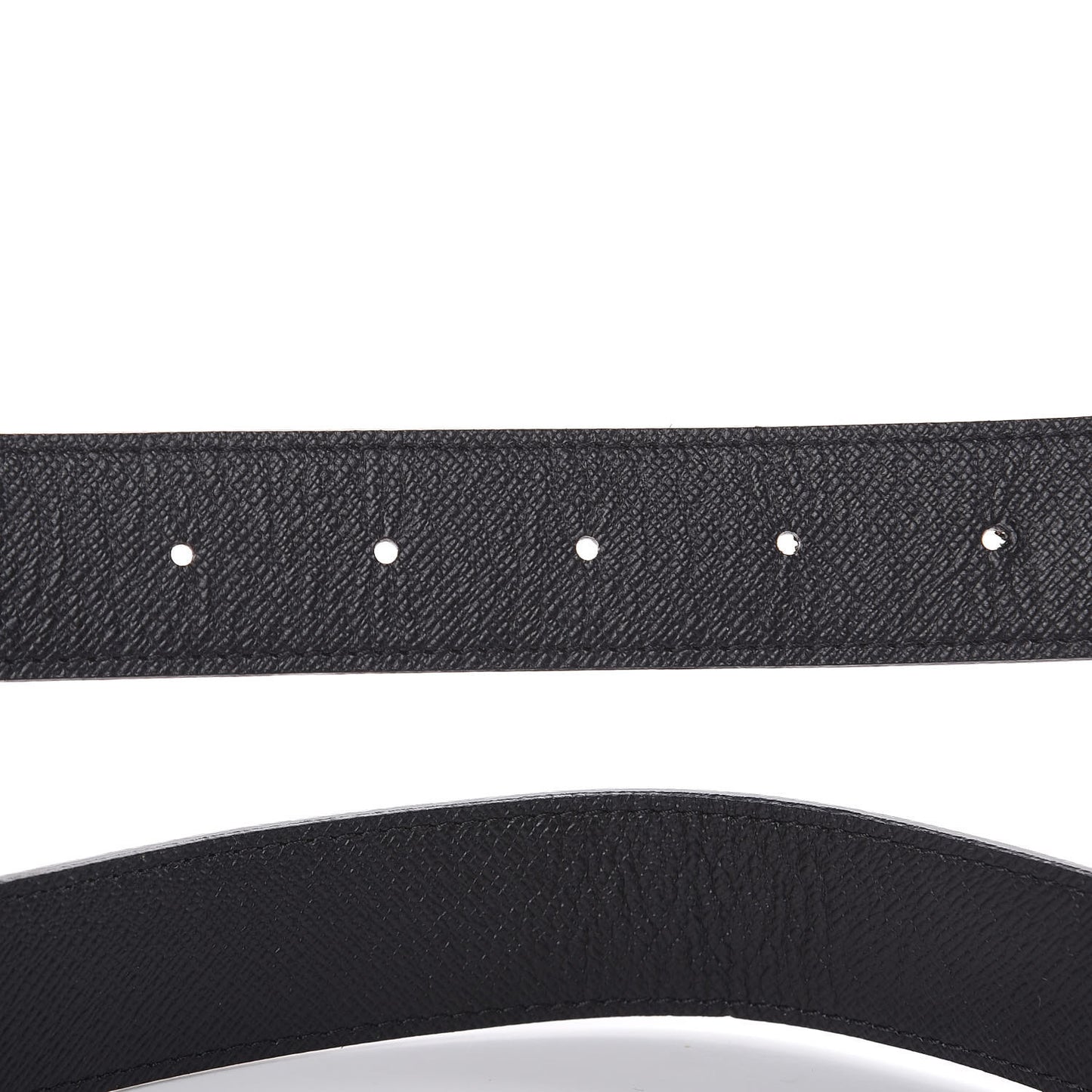 Calfskin Monogram 30mm LV Initiales Reversible Belt 85 34 Black