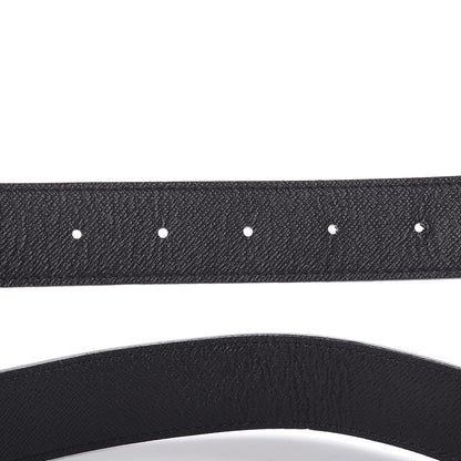 Louis Vuitton Calfskin Monogram 30mm LV Initiales Reversible Belt 85 34 Black 4 of 7