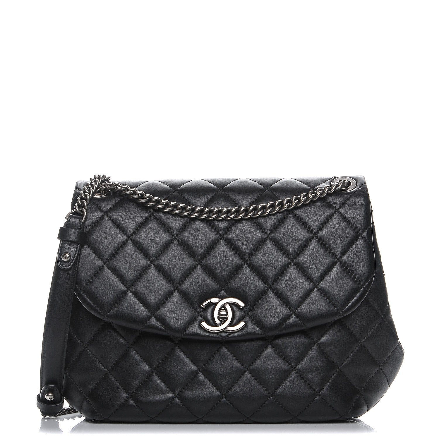 Chanel Lambskin Quilted Large Daily Supple Flap Black 1 of 9