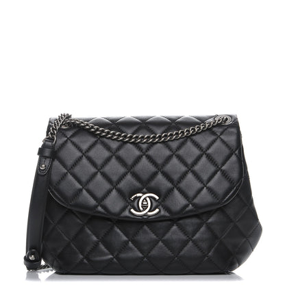 Chanel Lambskin Quilted Large Daily Supple Flap Black 1 of 9