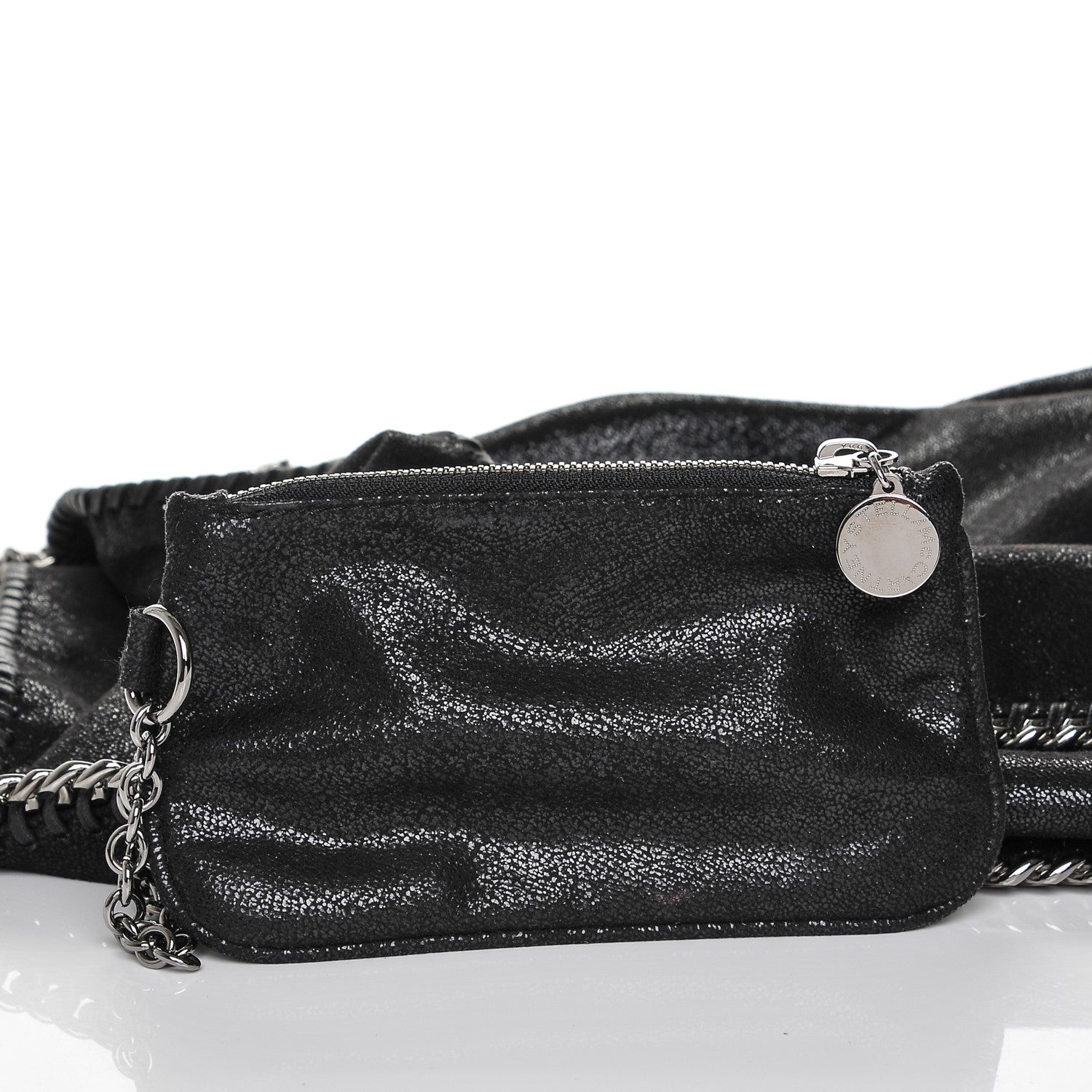 Stella McCartney Shaggy Deer Big Falabella Tote Black 7 of 7