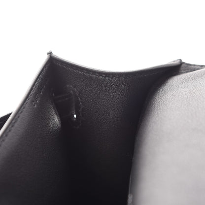 Hermes Swift Kelly Pochette Clutch Black 20 of 27