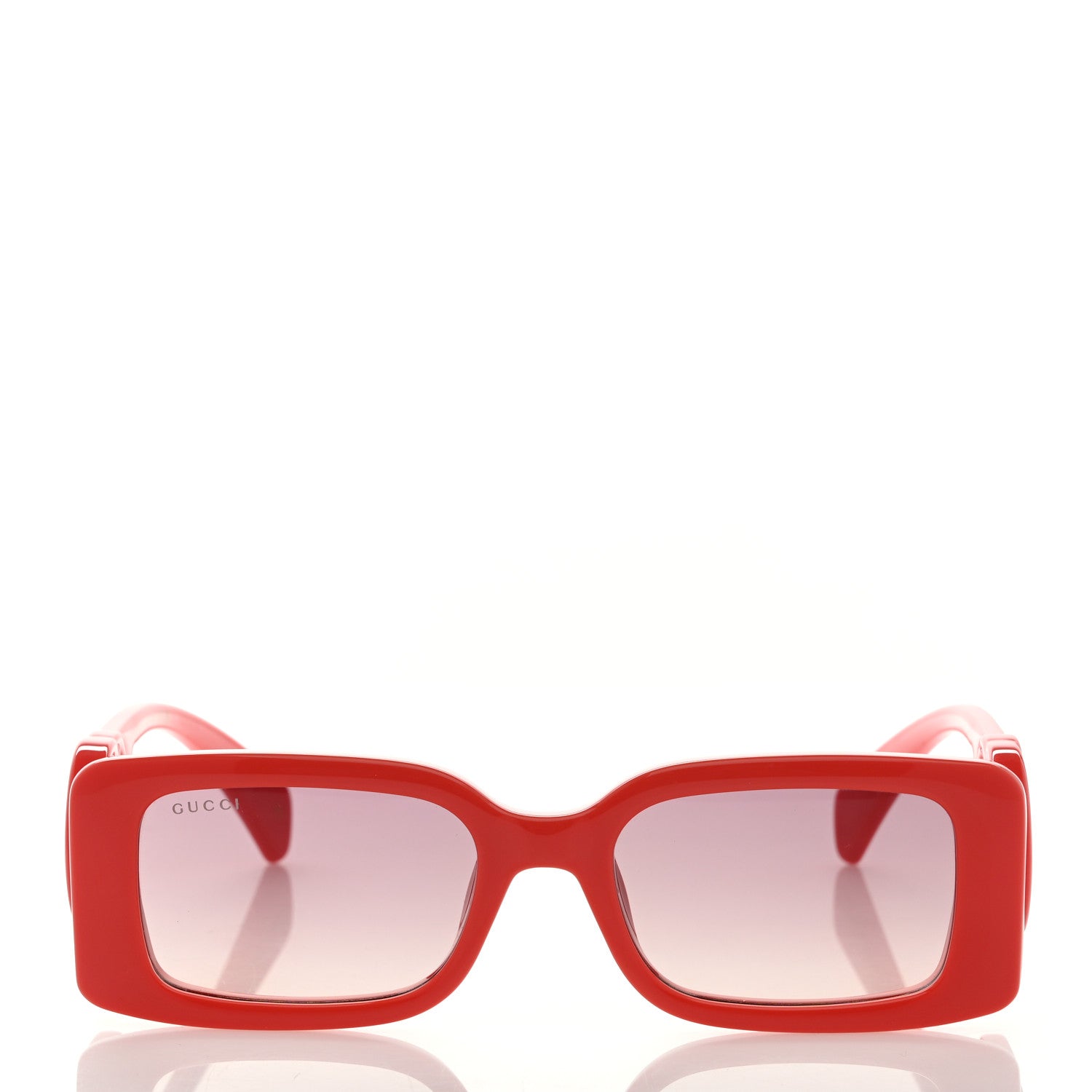 Gucci Acetate Chaise Rectangler Frame Sunglasses GG1325S Salmon Pink 2 of 7