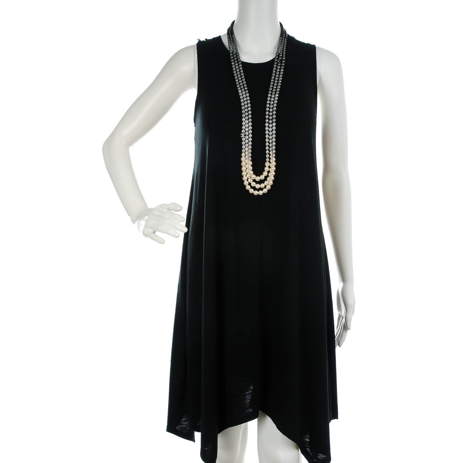 Chanel Graduated Ombre Pearl Multi Strand CC Necklace 2 of 6