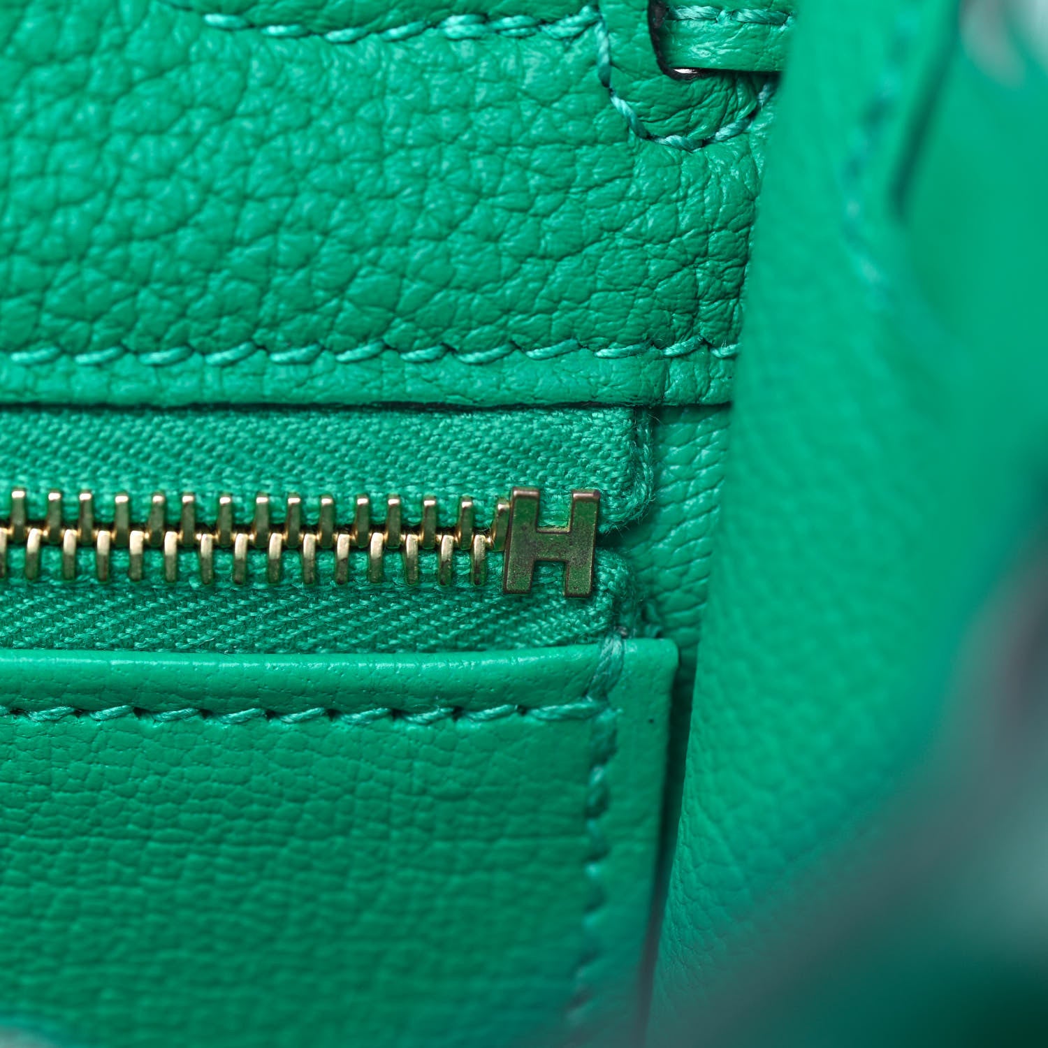 Hermes Togo Kelly Retourne 25 Menthe 24 of 36