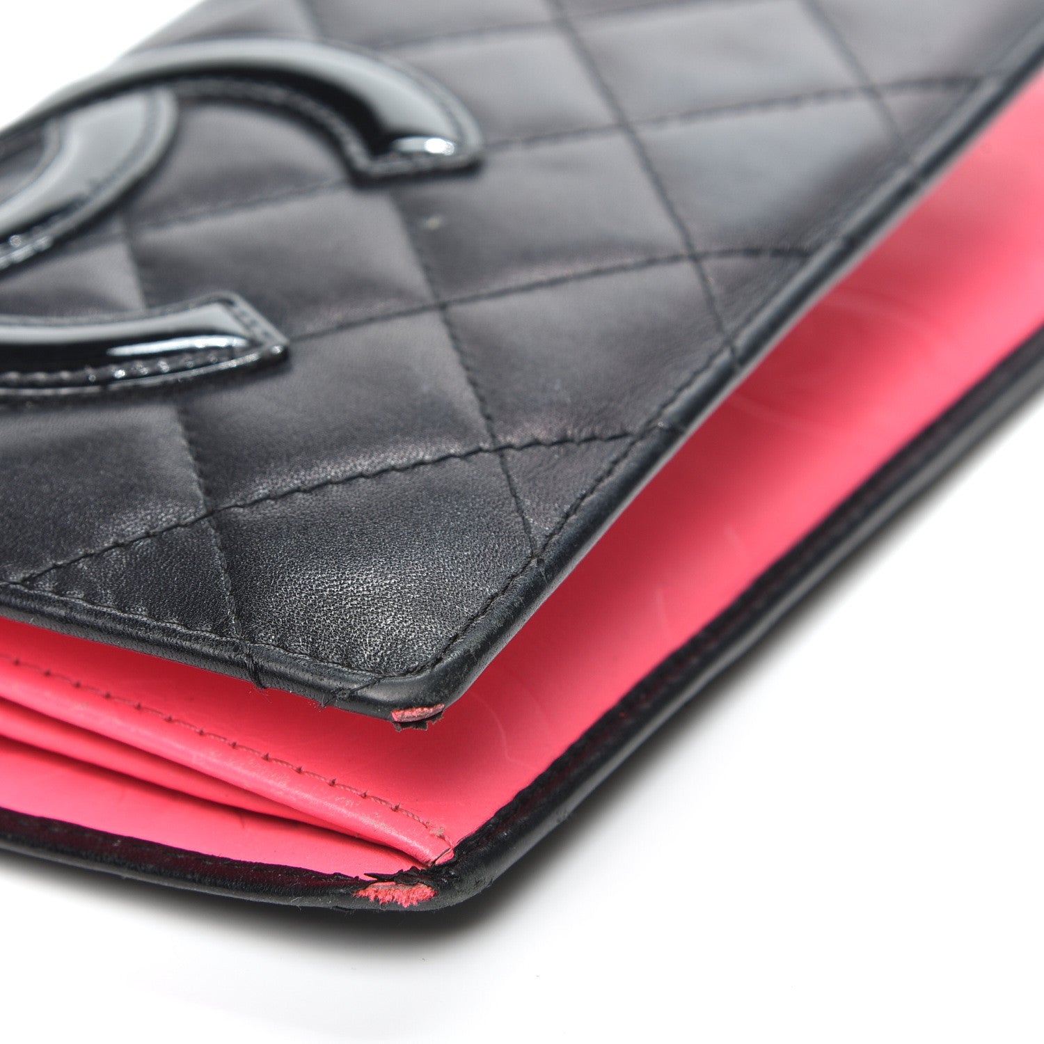 Chanel Calfskin Quilted Cambon Yen Wallet Black 6 of 15