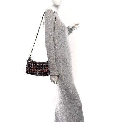 Chanel Tweed Calfskin Signe Hobo Navy Multicolor 2 of 10