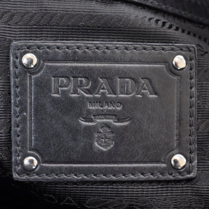 Prada Leather Buckle Satchel Nero Black 10 of 11