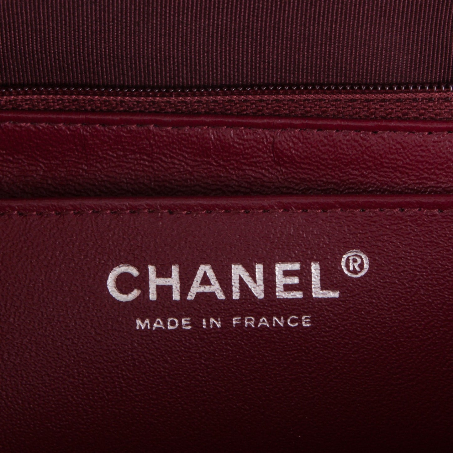 Caviar Maxi Single Flap Dark Red