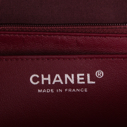 Chanel Caviar Maxi Single Flap Dark Red 7 of 8