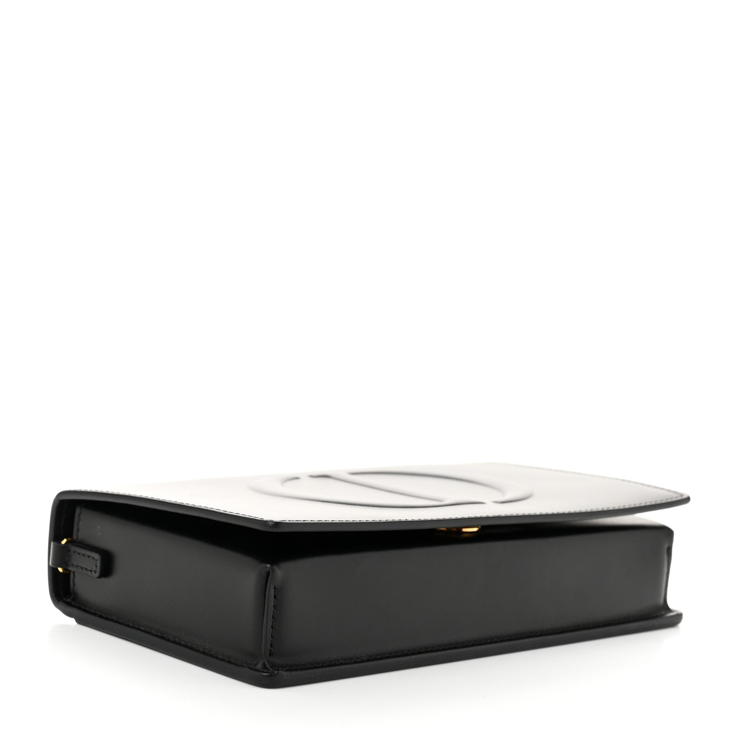 Calfskin CD Signature Clutch Black