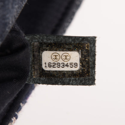 Chanel Denim Tweed Patchwork Medium Single Flap Multicolor 7 of 9