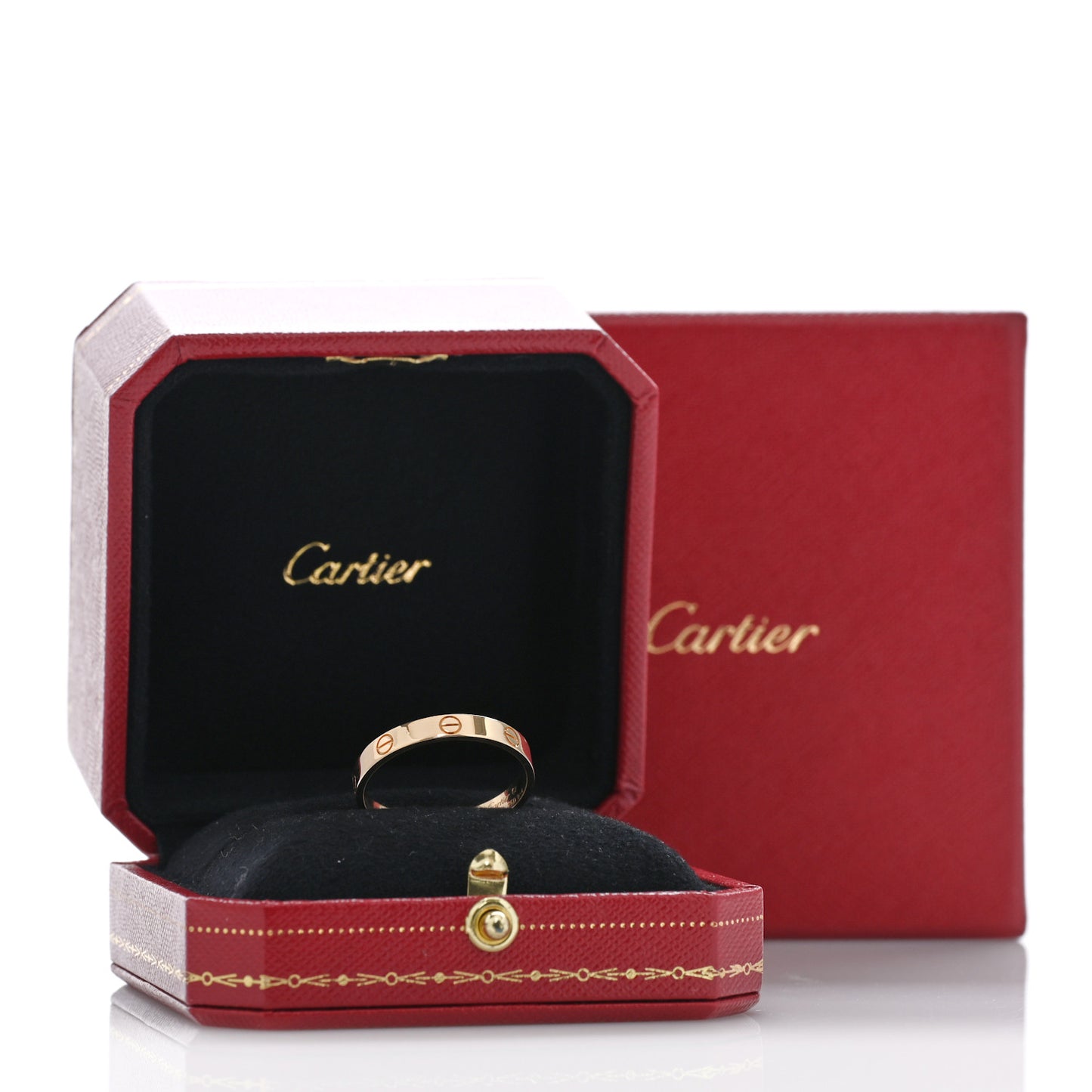 18K Yellow Gold 3.5mm LOVE Wedding Band Ring 67 11.75