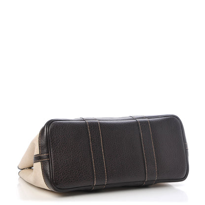 Hermes Toile Buffalo Garden Party Tote 30 TPM Marron Fonce 4 of 11