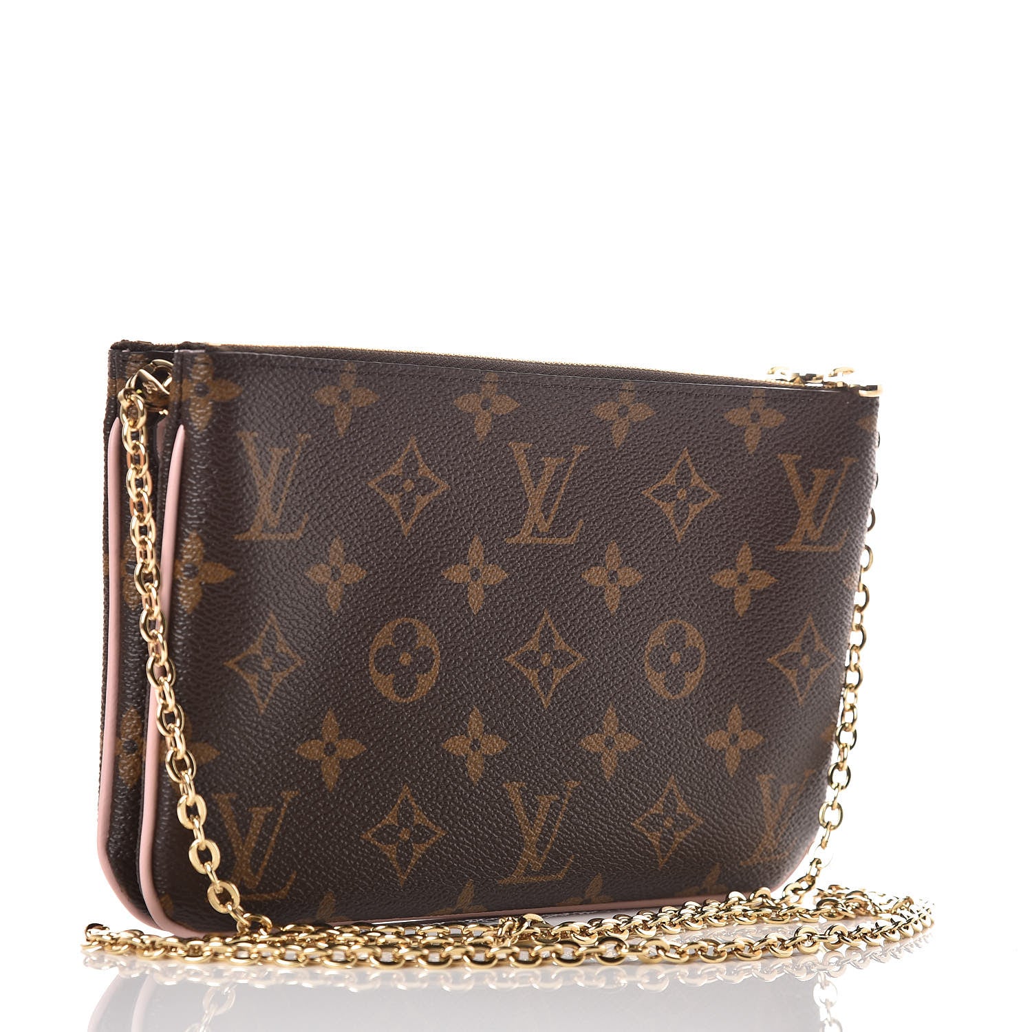 Louis Vuitton Monogram Blooming Flowers Double Zip Pochette 3 of 11