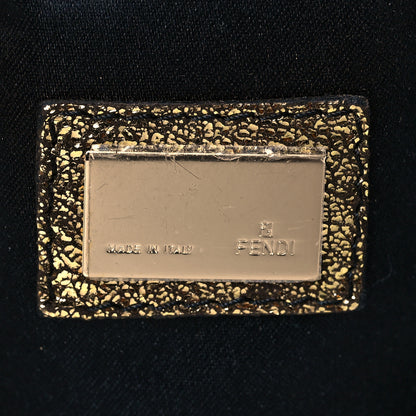 Fendi Micro Zucchino Forever Mini Mama Baguette Black Gold 5 of 9