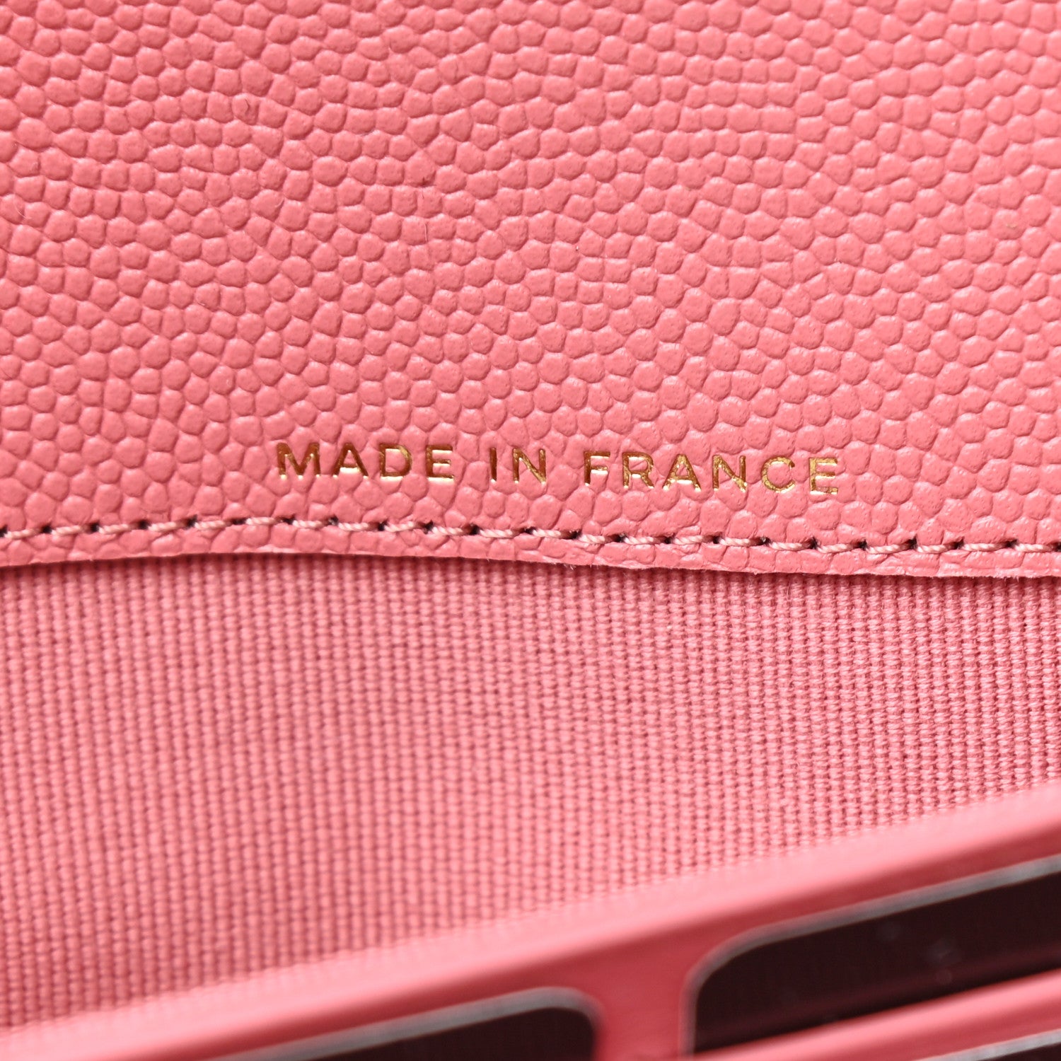 Chanel Caviar Quilted Large Gusset Flap Wallet Dark Pink 8 of 9