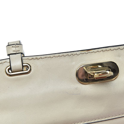 Valentino Garavani Vitello Small Rockstud Tote Ivory 10 of 35