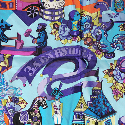 Hermes Silk Zabavushka Scarf 90 10 of 12