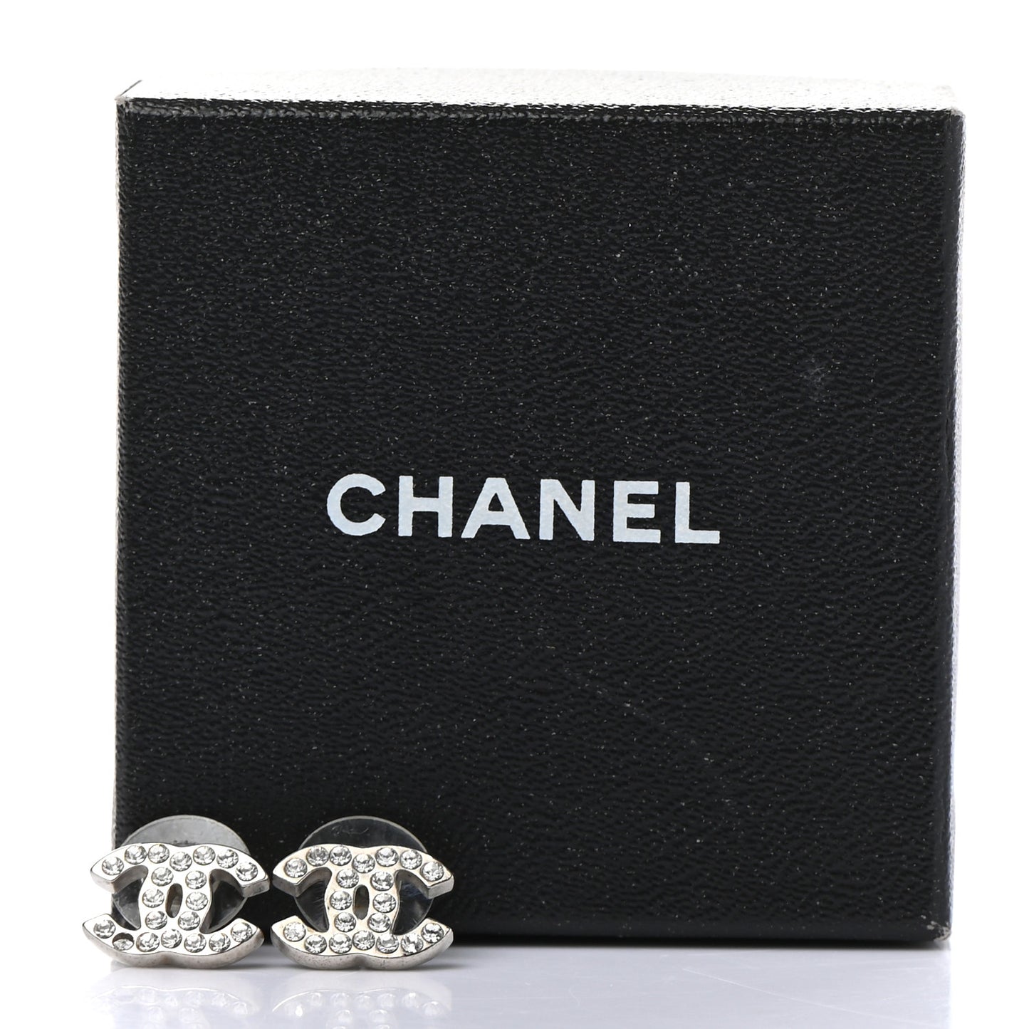 Crystal Mini Timeless CC Earrings Silver