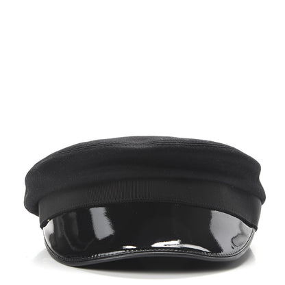 Gucci Patent Felt Newsboy Hat S Black 3 of 7