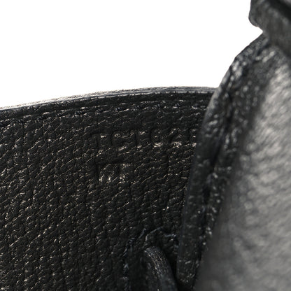 Hermes Taurillon Clemence Birkin 35 Black 7 of 13