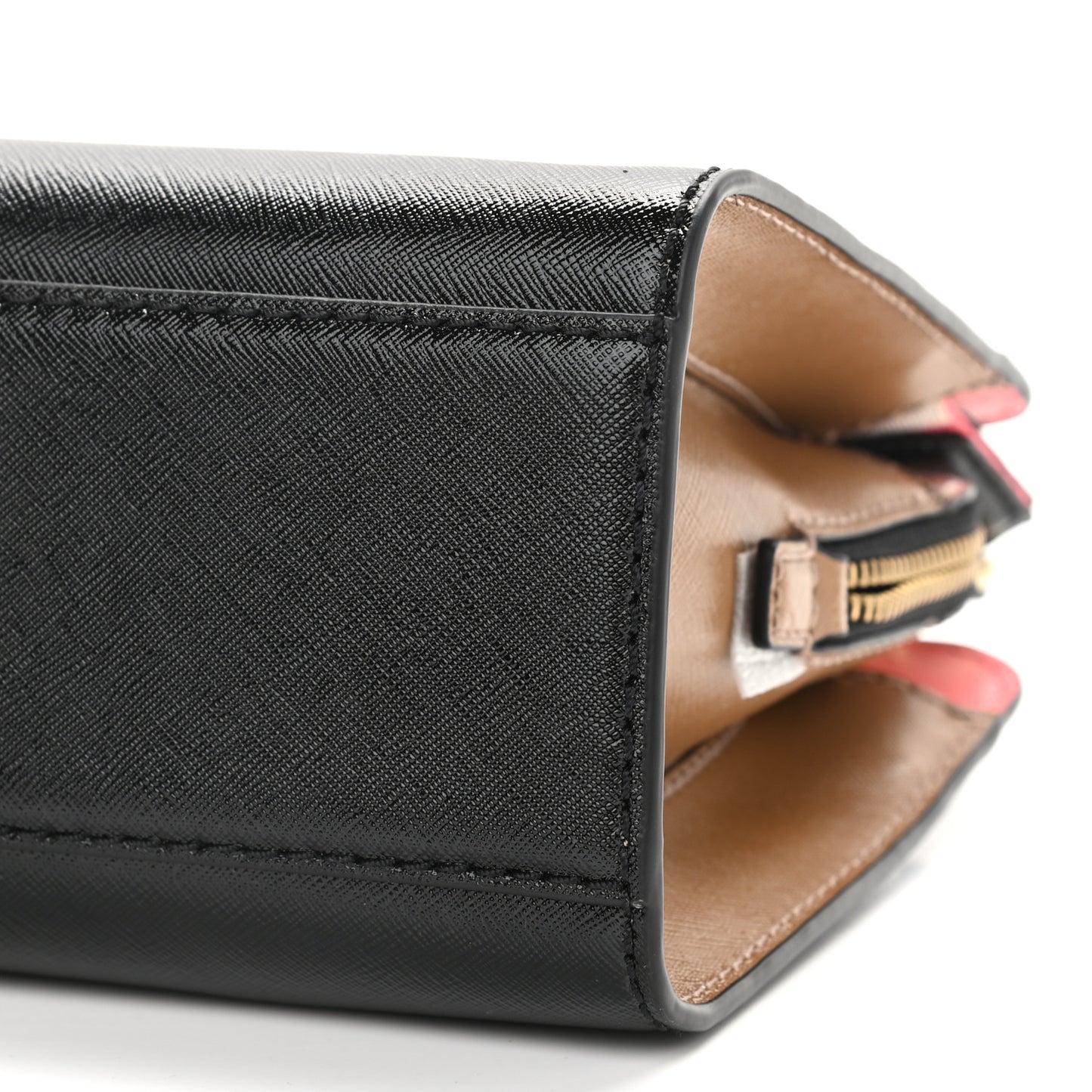 Saffiano Little Big Shot Tote Black Gazelle