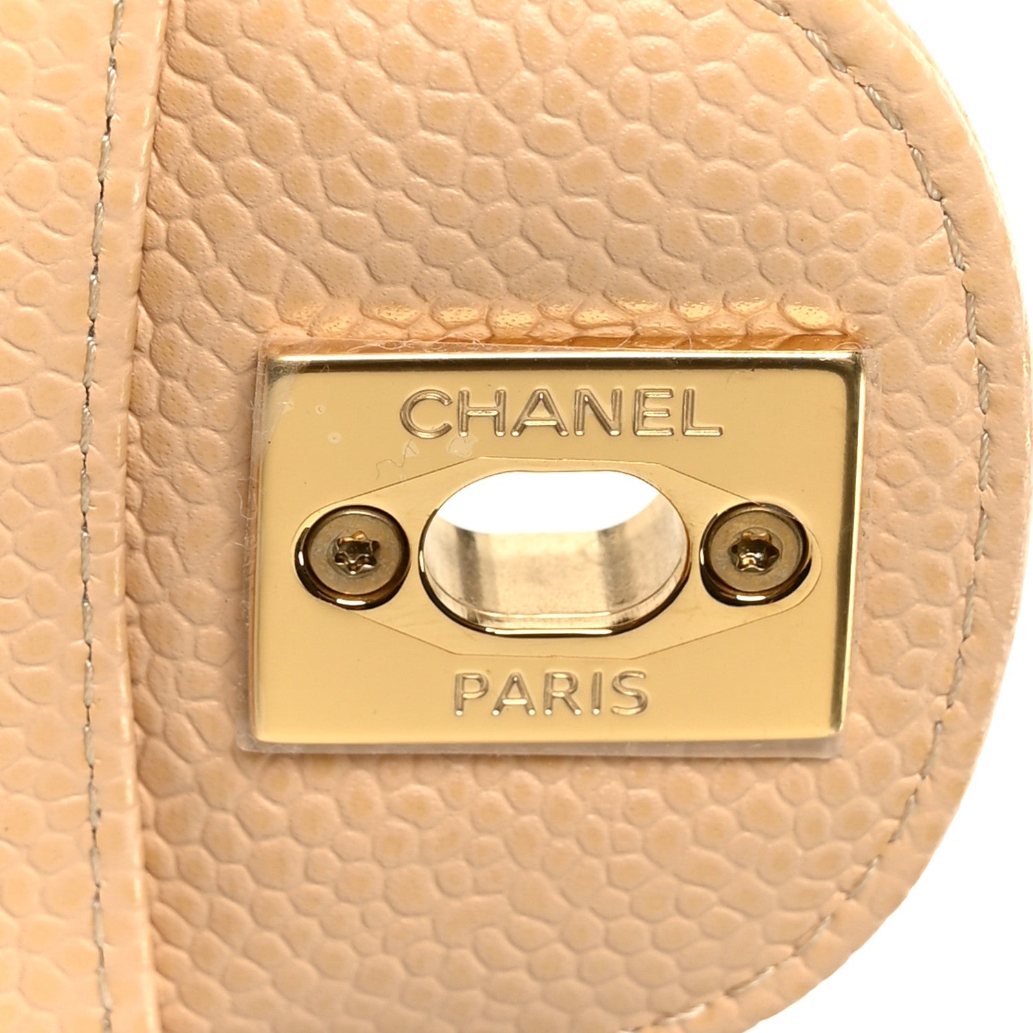 Chanel Caviar Quilted Medium Double Flap Beige 7 of 12