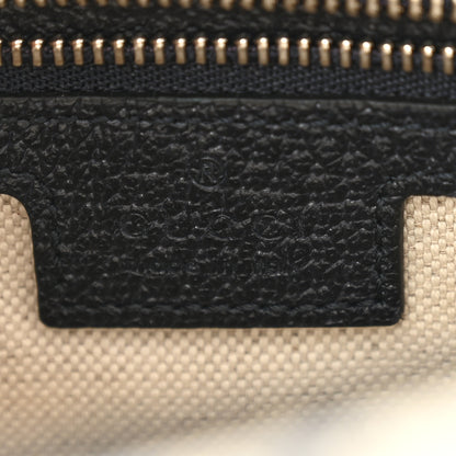 Gucci GG Supreme Monogram Textured Dollar Calfskin Small Horsebit 1955 Shoulder Bag Beige Blue 6 of 11