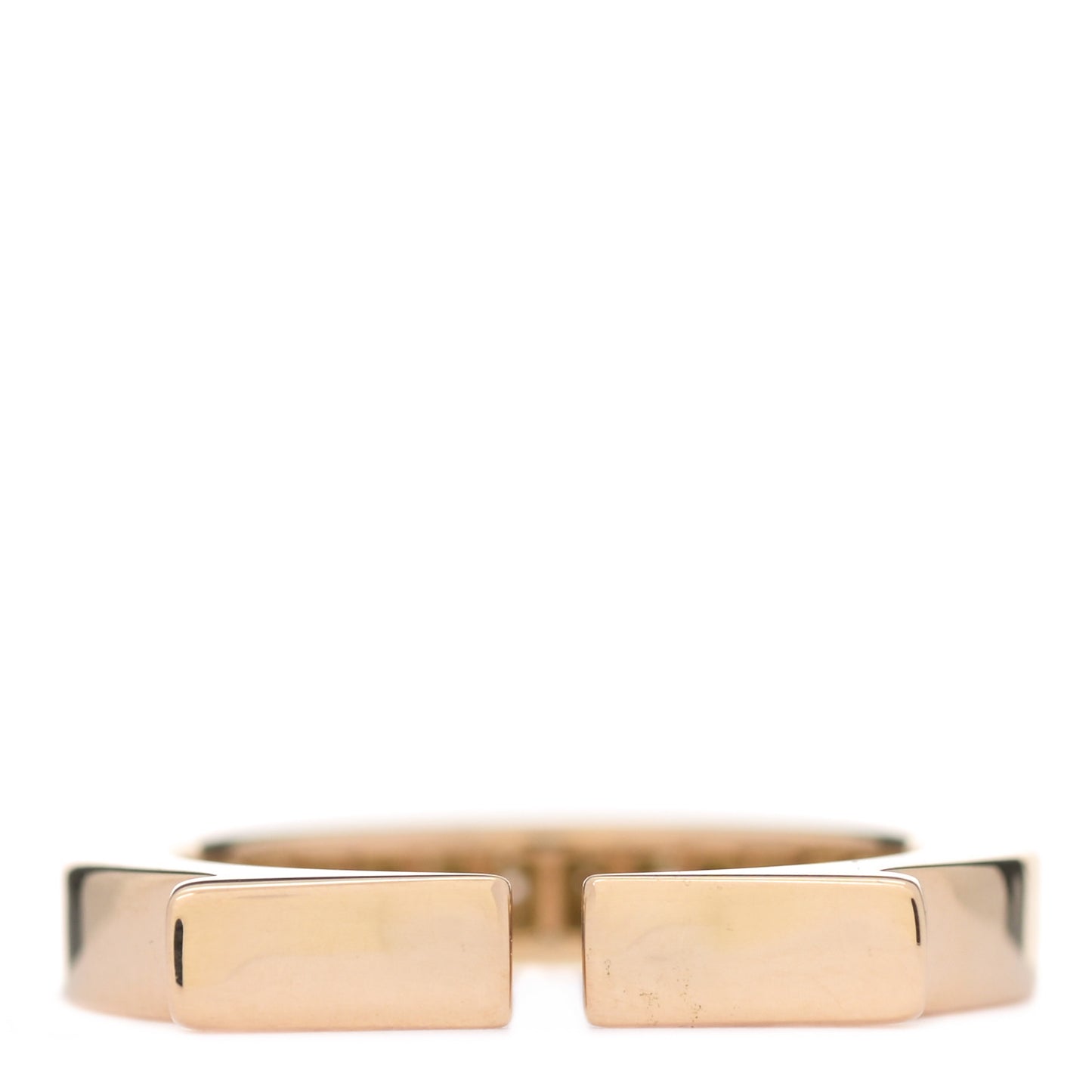 18K Yellow Gold Diamond Flat C Ring 48 4.5