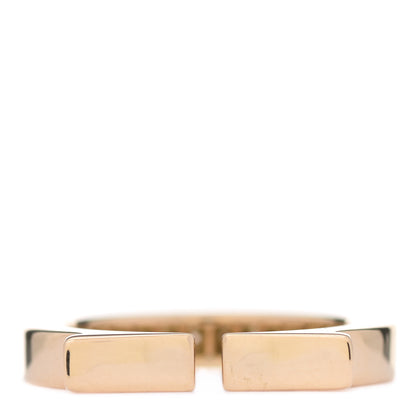 Cartier 18K Yellow Gold Diamond Flat C Ring 48 4.5 3 of 4
