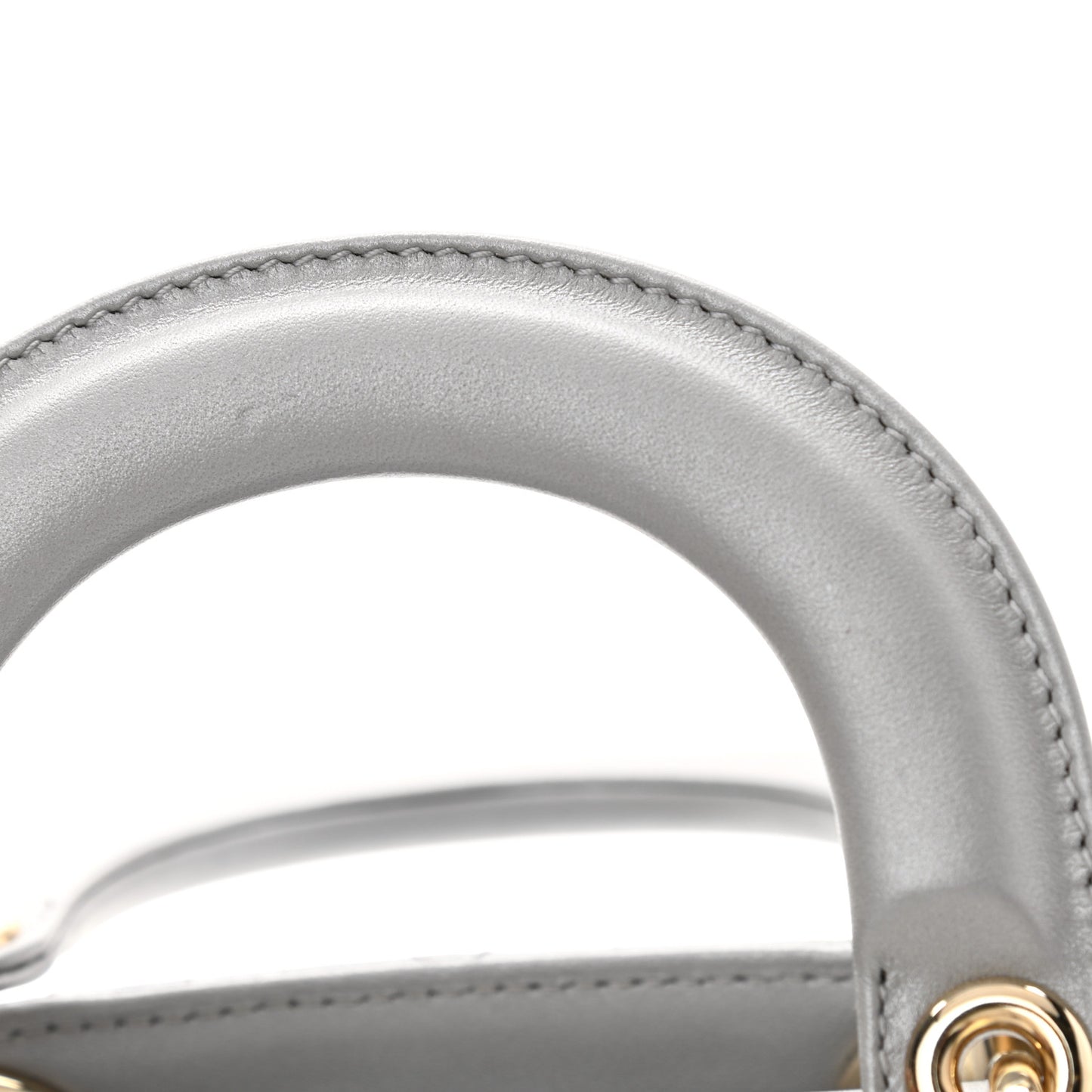 Lambskin Cannage Mini Lady Dior Grey
