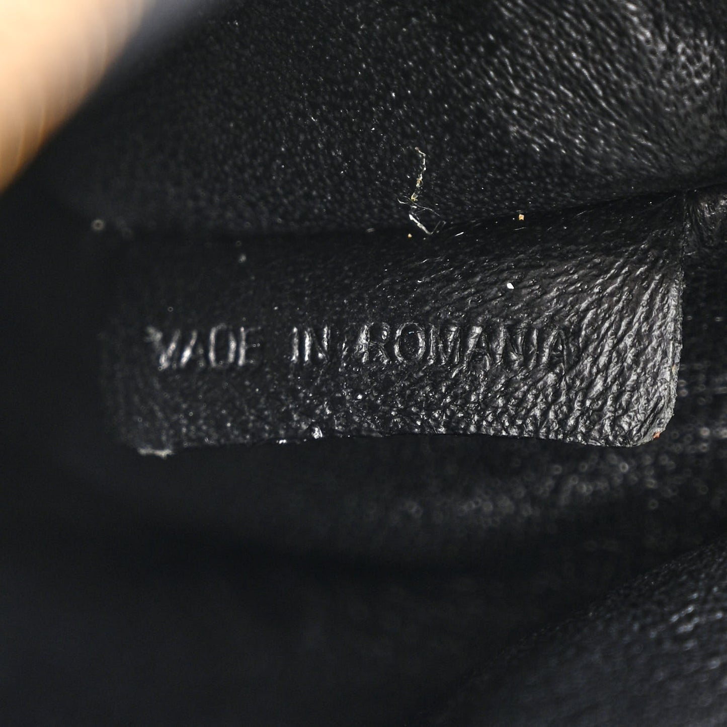 Signature Grain Calfskin Check Embossed Small Canterbury Tote Black