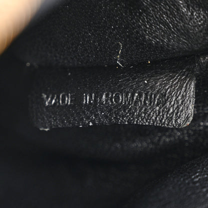 Burberry Signature Grain Calfskin Check Embossed Small Canterbury Tote Black 10 of 17