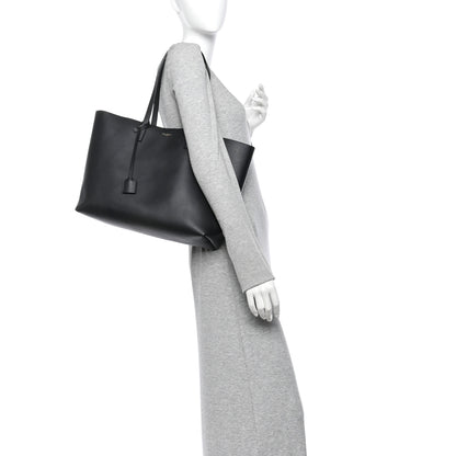 Saint Laurent Calfskin Large Shopping Tote Black 2 of 11