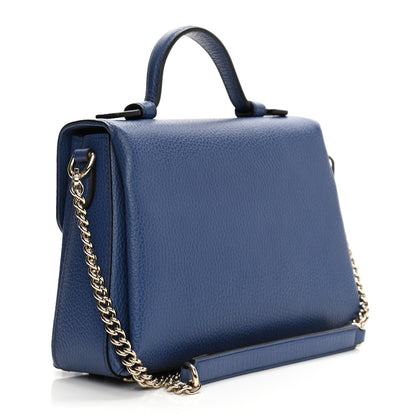 Gucci Dollar Calfskin Interlocking G Top Handle Shoulder Bag Caspian 3 of 8