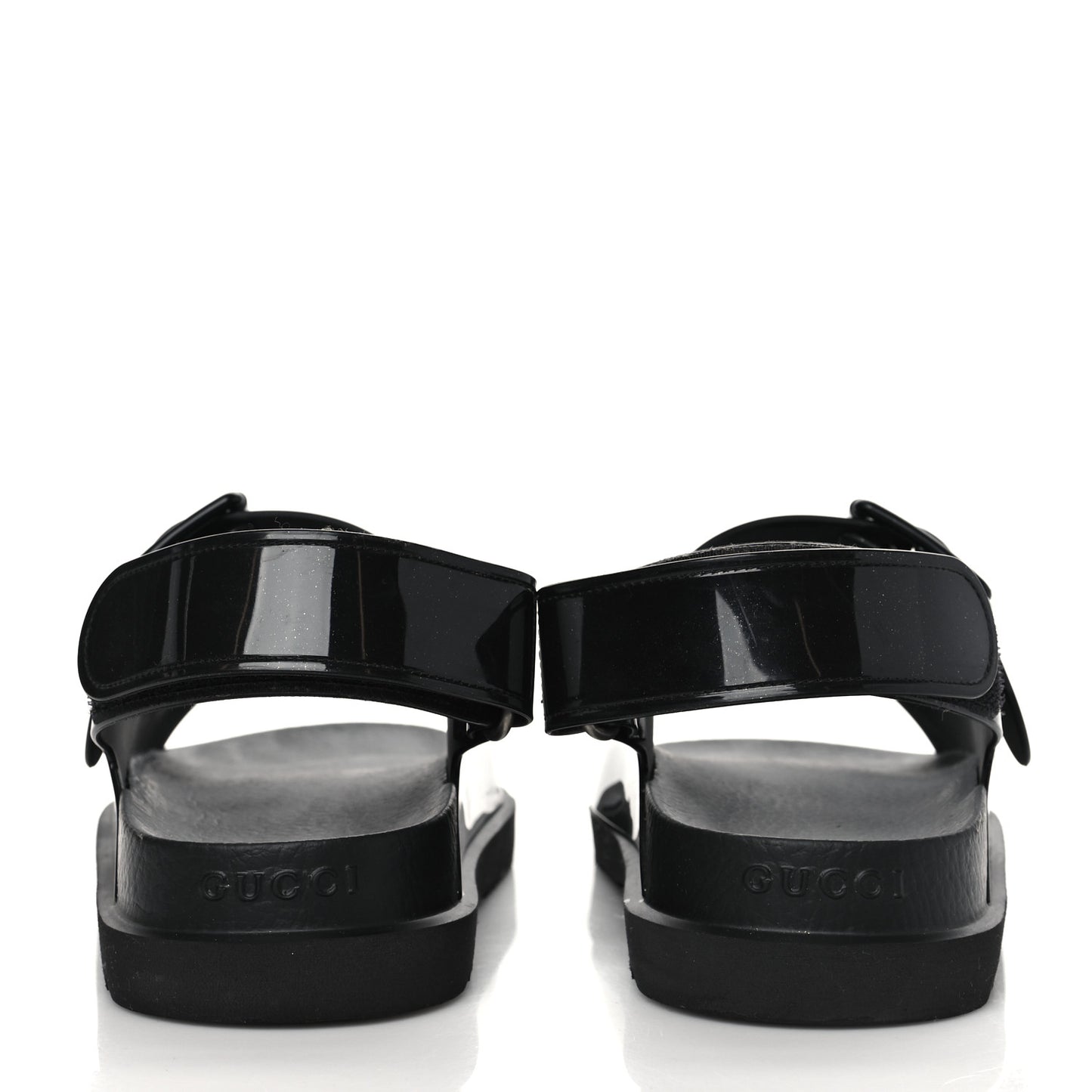 Rubber Mini Double G Womens Isla Dad Sandals 38 Black