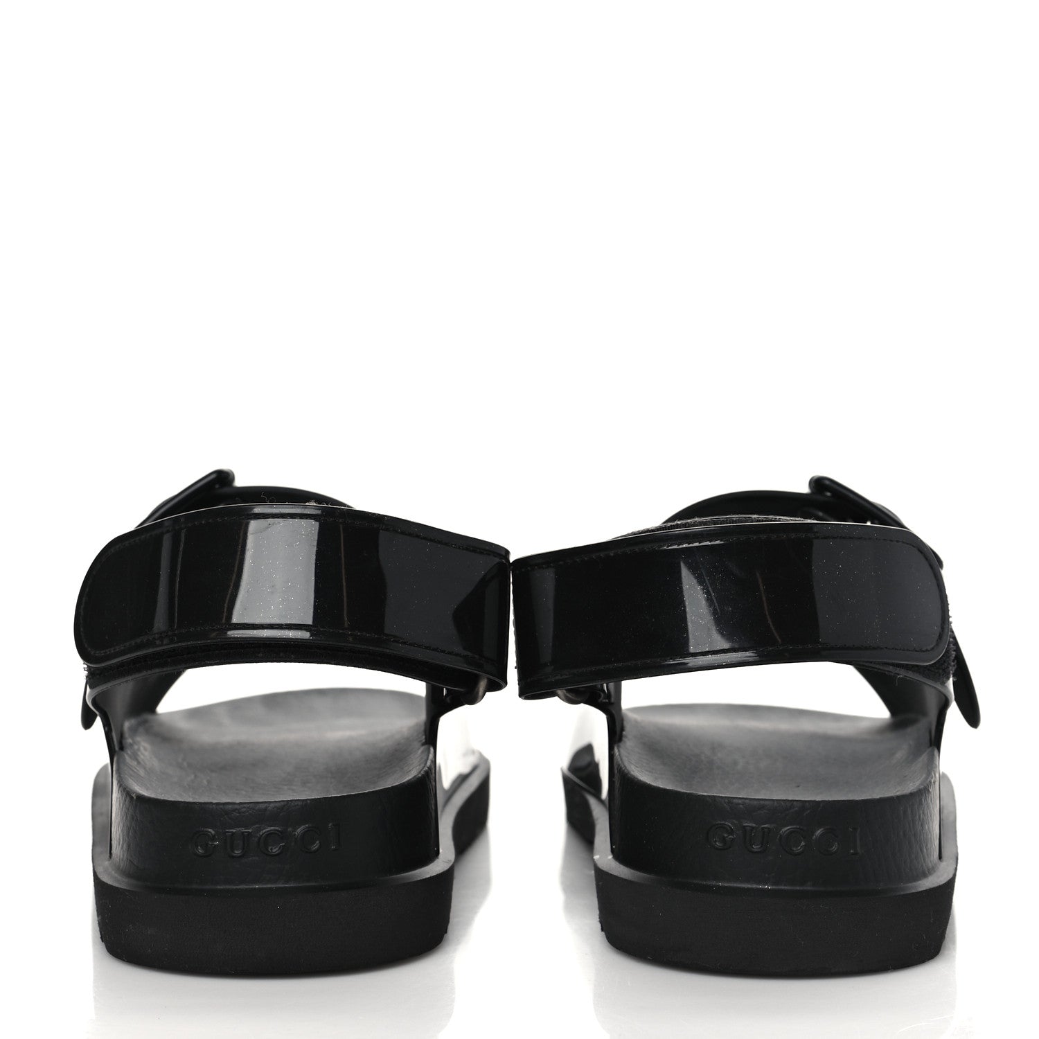 Gucci Rubber Mini Double G Womens Isla Dad Sandals 38 Black 5 of 7